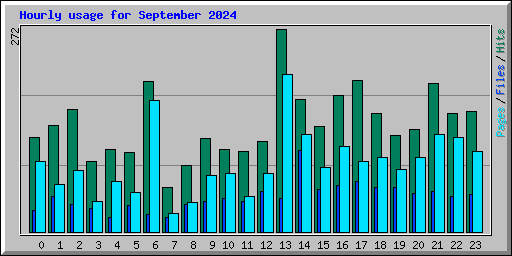 Hourly usage for September 2024