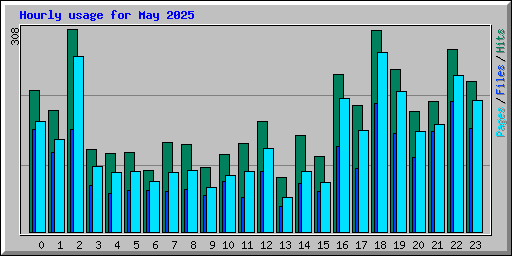 Hourly usage for May 2025